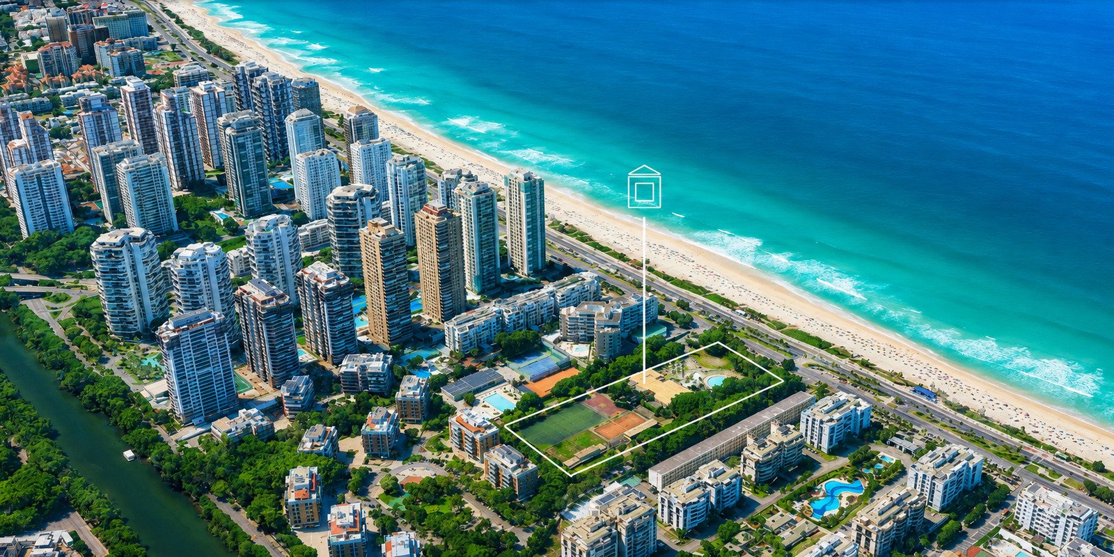 Futuro lançamento da Cyrela na Praia da Barra ocupa um dos terrenos mais emblemáticos da orla
