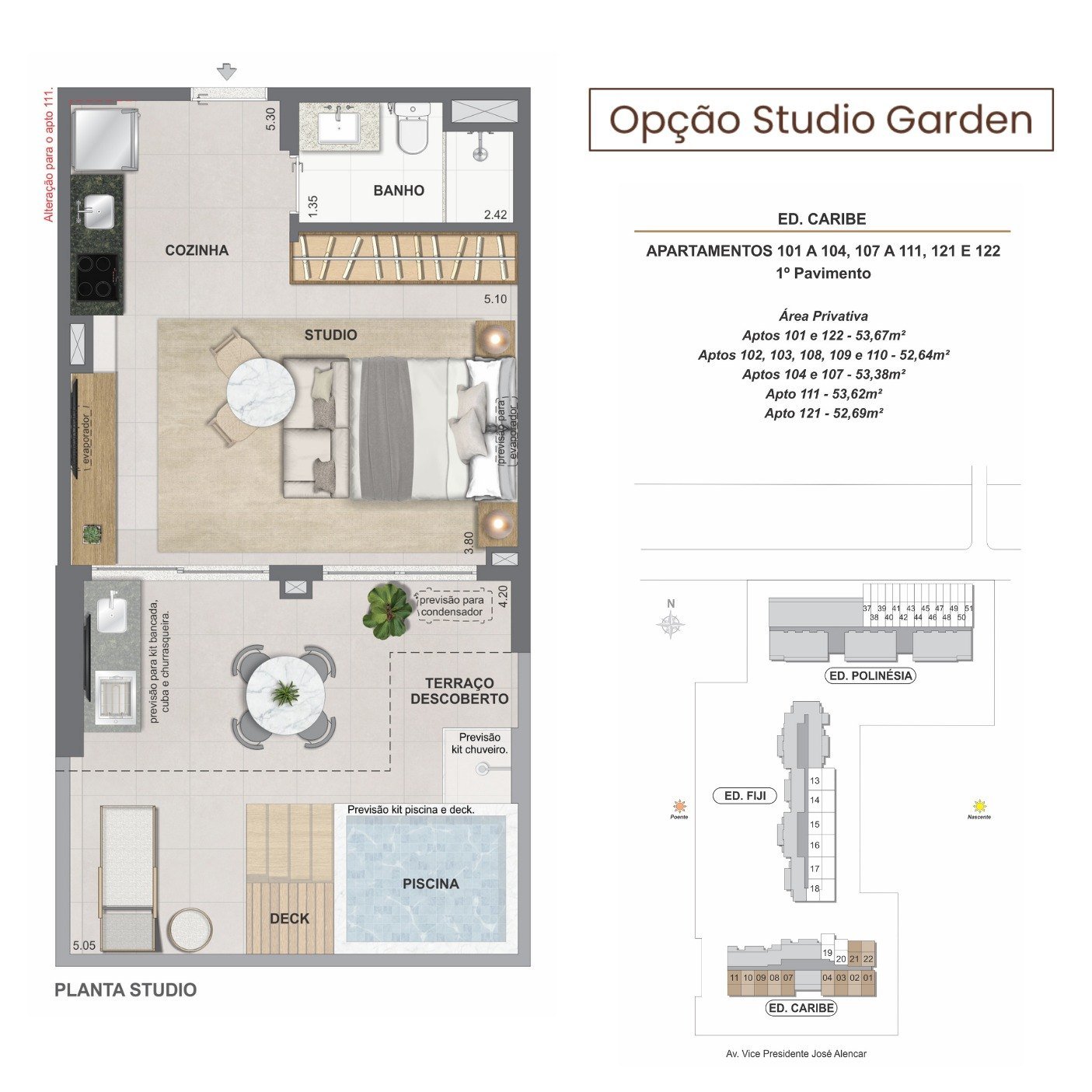 Garden Ed. Caribe — opção studio